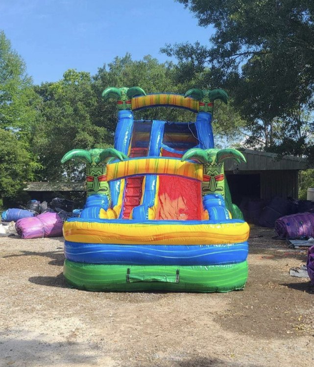 18ft tiki splash with pool Big Bouncin' inflatables New Iberia LA