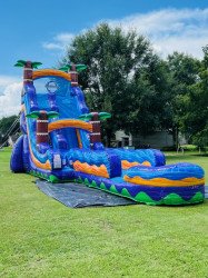 IMG 4719 1720641424 22ft hurricane with extended slide and inflated pool