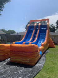 23ft double dry slide 