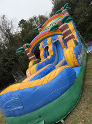 IMG 0358 1778106890 18 ft double tiki with inflatable pool ( splash pad )